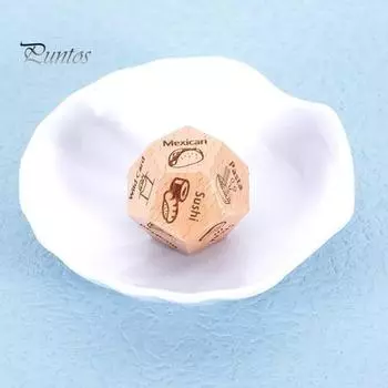 Свидание, ночь, кубики для принятия решения о еде, 12-гранные кубики для улучшения отношений, деревянные, романтический ужин, игральные кости, решающий вопрос еды