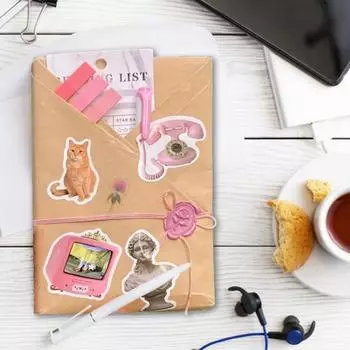 Свидание вслепую с книгой Подарочный набор Романтическая коробка с аннотациями к книге Вкладки Наклейки Книга