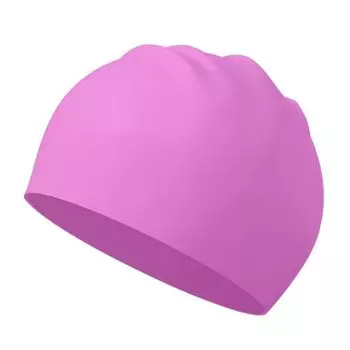 Swim Pool High Elastic Diving Hat Long Hair Large Swim Caps Silicone Swimming Caps Bathing Caps Pink-50g 7