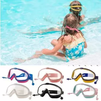 Swimming Anti-fog Waterproof Professional Diving Goggles Adult Swimming Goggles Swimming Pool Diving Goggles Water Supplies синий
