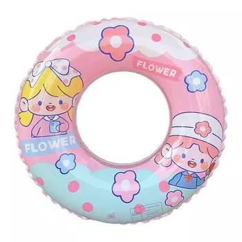 Swimming Childrens Ring Thickened Inflatable Cartoon Flower Pattern Girl NO.60(10-25KG)
