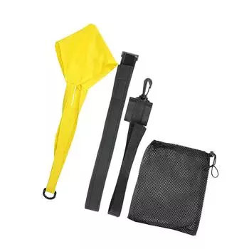 Swimming Drag Parachute Swim Parachute Resistance Training Equipment Swim Resistance Parachute for Speed Training 30cm жёлтый
