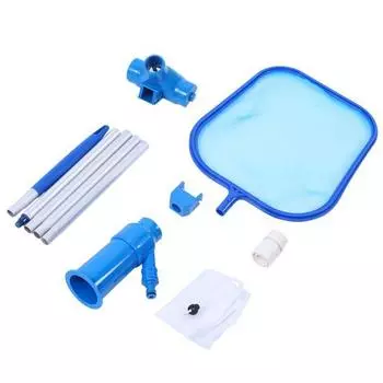 Swimming Pool Flat Leaf Skimmer Net Water Pond Hot Tub Cleaning Tool Maintenance Kit