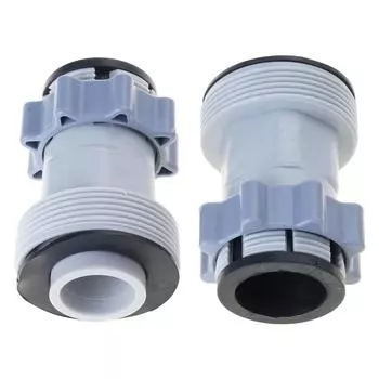 Swimming Pool Hose Adapter For 1.5 To 1.25 Connections for Up Ground Pool Pumps Saltwater Systems Easy Installation 2PCS