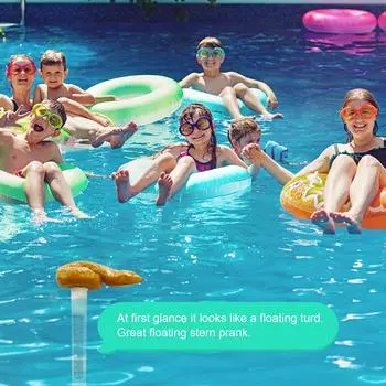 Swimming Pools Thermometer with Rope Floating Poop Thermometer Funny Bath Thermometer for Outdoor Indoor Swimming Pools CHINA