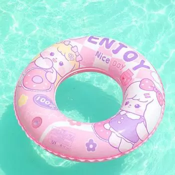 Swimming Ring Childrens New Thickened Inflatable Baby Girl Pattern Water Toy NO.60(10-25KG)