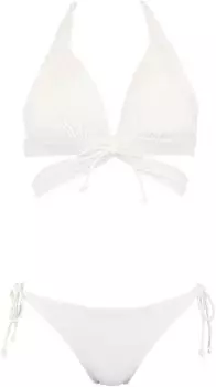 Swimsuit Bikini Set Natural but Firmly Fits Up Wireless Bikini White [San-Ai Paradise] [Natural Bra] 55-53-2-1570 белый