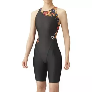 Swimsuit Racing One Piece Spats Black x Red S [Arena] (Open Back/Half Leg) Women s (BKRD)