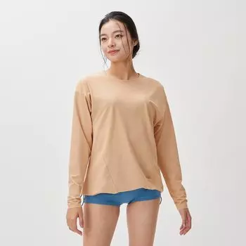 Swimsuit SF Eco UV Top Stay Fit Eco Long Sleeve Top Beige L [Speed] L/S U-V Women s бежевый