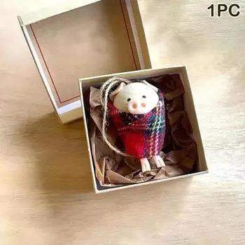 Свиньи в одеялах Рождественская елка Свиньи Украшение Ручной работы Свиньи в одеялах Украшение Подарочная коробка Декор Подарок Тайный Санта