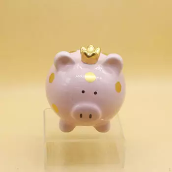 Свинья Копилка Животное Украшение Стола Центральная Копилка Фарфоровый Орнамент розовый