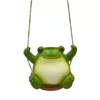 Качели, горшок с улыбающимся лицом, смоляная фигурка, устойчивый к атмосферным воздействиям, домашний и уличный овощной горшок для трав, сочный цветочный горшок, домашний балкон A