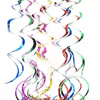 Swirls Товары для вечеринки по случаю дня рождения 6 шт. Подвесные спиральные украшения для потолка Свадебная подвеска 70cm красный