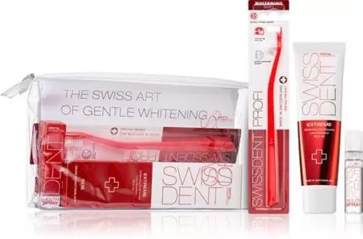 Swissdent Extreme Promo Kit Ensemble de soins dentaires pour un blanchiment dlicat et une protection de l mail dentaire TU прозрачный