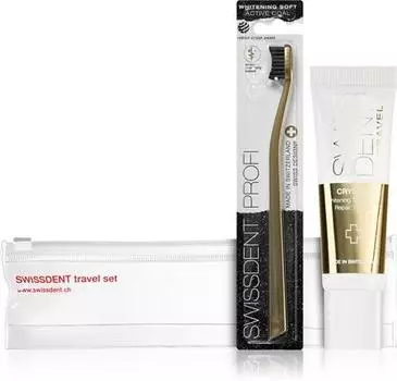 Swissdent Travel Set Crystal дорожный набор для зубов TU прозрачный