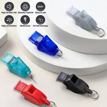 Свисток для баскетбола «Дельфин» для судей, свисток для спорта без косточек, пластиковый спортивный свисток для профессионального футбола, баскетбола, судейского свистка для спорта на открытом воздухе чёрный