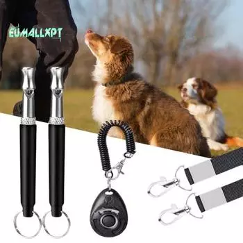 Свисток для домашних животных, регулируемая частота - хватит лаять с помощью ремешка, профессиональная дрессировка собак B