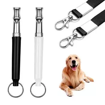 Свисток для дрессировки собак, профессиональный свисток для отзыва собак, регулируемый бесшумный свисток для собак, чтобы остановить лай соседей, товары для собак всех пород B