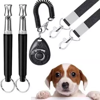Свисток для собак, профессиональный отзыв, свистки для дрессировки собак с регулируемым шнурком, бесшумный ультразвуковой свисток для собак, чтобы остановить лай соседской собаки A