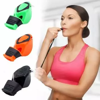 Свисток для выживания на открытом воздухе из ПВХ, громкий звук, свистки для судей, высококачественный тренировочный свисток королевский синий