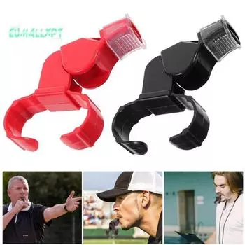 Свисток рефери на палец, громкий четкий звук, высокий децибел, сверхлегкий компактный размер чёрный