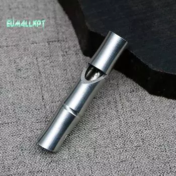 Свисток с бамбуковым узлом из нержавеющей стали высокой твердости, аварийный карманный инструмент