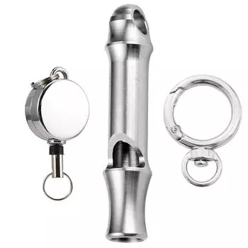 Свисток с катушкой, изготовленный из аварийного свистка для предотвращения опасности стихийных бедствий, громкий свисток медведя-катастрофы, собирающий диких животных, безопасность на открытом воздухе для взрослых [Haojiaho]