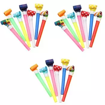 Свисток с отдачей воздуха Blowback Village Toys Супердлинные инструменты для поддержки Blowback Реквизит для вечеринок Реквизит для дня рождения Набор случайных цветов Тренируйте свой объем легких