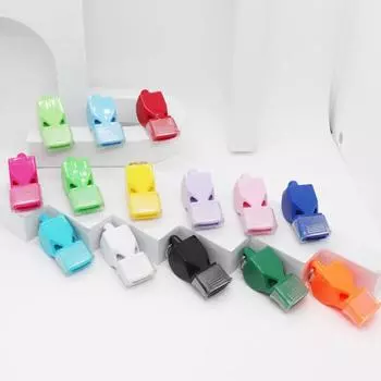 Свисток с шнурком и ручкой для рта. Пластиковый спортивный свисток. Громкий четкий звук. Свисток для тренеров, судей, тренировок, кемпинга, выживания в чрезвычайных ситуациях. синий