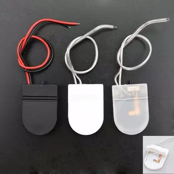 Switch Button Battery Holder Coin Cell Battery Case Battery Storage Boxes Batteries Container прозрачный