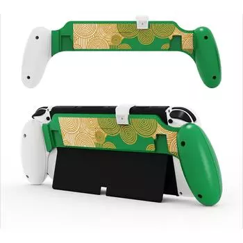 Switch OLED/Switch Dockable Hand Grip, удобная портативная клавиатура для Switch OLED/Switch с особым эргономичным дизайном, совместимая с Nintendo Switch Grip 28*10.3cm зелёный