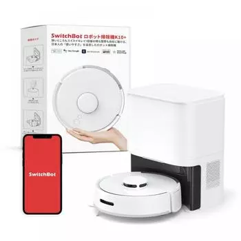 SwitchBot K10+ 2500pa IFTTT [ультрамалического размера 70-дневный автоматизированный сбор отходов] робот-пылесос карты высокого разрешения