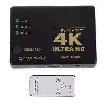 Switcher 3-канальный аудиоконвертер с интерфейсом мультимедиа высокой четкости и дистанционным управлением