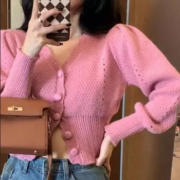 Свитер 2022, ранняя осень, новый корейский дизайн, ароматный вязаный кардиган, женский осенне-зимний женский свитер