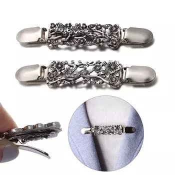 Свитер, блузка, булавка с резным цветком, ретро-животный узор, зажим-утка, застежки, брошь для шали, зажим для кардигана A