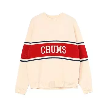 Свитер College Knit Crew Top Белый [Chums] Мужской белый