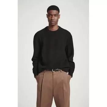 Свитер Cos Japan из вареной шерсти с круглым вырезом Black/XS