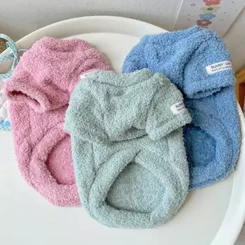 Свитер для маленьких собак, зимний теплый однотонный свитер для домашних животных для маленьких и средних собак, одежда для щенков таксы, товары для собак S хаки