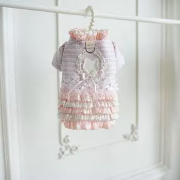 Свитер для питомца, куртка, многослойная юбка, теплая и холодная зимняя одежда, которую можно надеть на две ноги, одежда для щенков XS