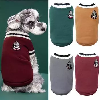 Свитер для собак, осенне-зимняя куртка для щенков и кошек, одежда для домашних животных для маленьких собак, теплая мягкая водолазка для чихуахуа, французский бульдог, шнауцер, пальто, одежда XS