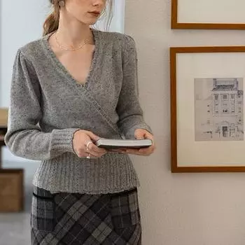 Свитер для женщин осень зима утолщенный пуловер теплый вязаный свитер облегающий джемпер свитер оверсайз топы S серый