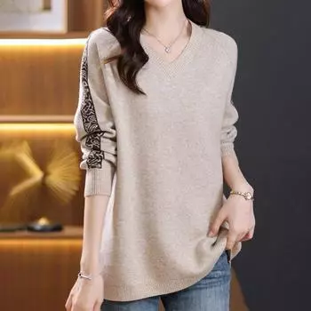 Свитер для женщин осень зима утолщенный пуловер свитер теплый вязаный свитер длинный рукав короткий облегающий джемпер большой размер свитер топы M синий