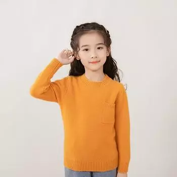 Свитер из 100% мериносовой шерсти, детский зимний толстый шерстяной вязаный пуловер, детский мягкий теплый осенний джемпер, вязаные топы с длинными рукавами