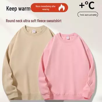 Свитер из хлопкового бархата в стиле зимних каникул Cangqiu, круглый вырез, спущенные плечи, 16 цветов, 400 г L size 115-130 catties