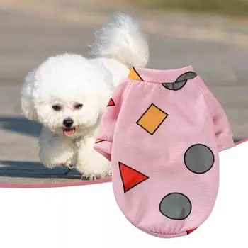 Свитер из полиэстера для домашних животных, удобный хороший свитер для щенков, флис для кошек и собак S светло-синий