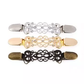 Свитер Кардиган Зажим Зажим Утиный Рот Свитер Булавка Брошь Воротник Пряжки Одежда бронзовый