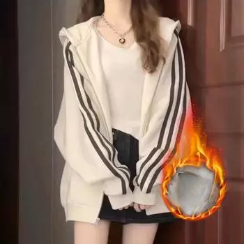 Свитер Куртка Женский Кардиган Осень-Зима Бархат Весна-Осень Новинка S