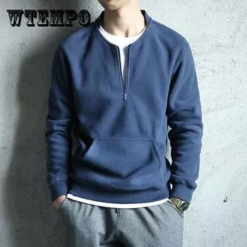 Свитер мужской осенне-зимний с круглым вырезом плюс бархатный утолщенный флисовый тренд, повседневная мужская куртка с длинными рукавами XXXL