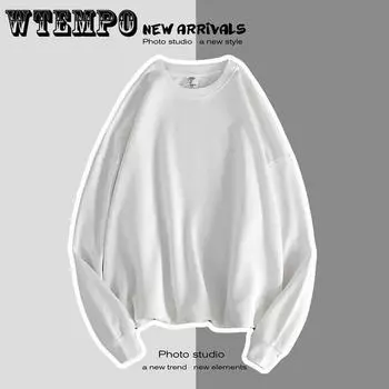 Свитер мужской тренд сплошной цвет Tide Wild повседневная свободная мужская куртка с капюшоном с длинными рукавами XXXXL