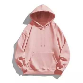 Свитер мужской весна и осень модные Ins свободная бархатная с капюшоном мужская футболка с длинными рукавами S